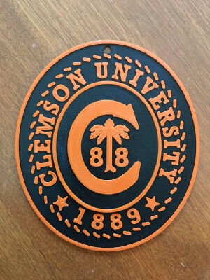 Clemson Ring Emblem | 3d print model