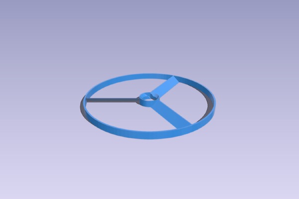 Pull String Heli Indoor Prop | 3d print model