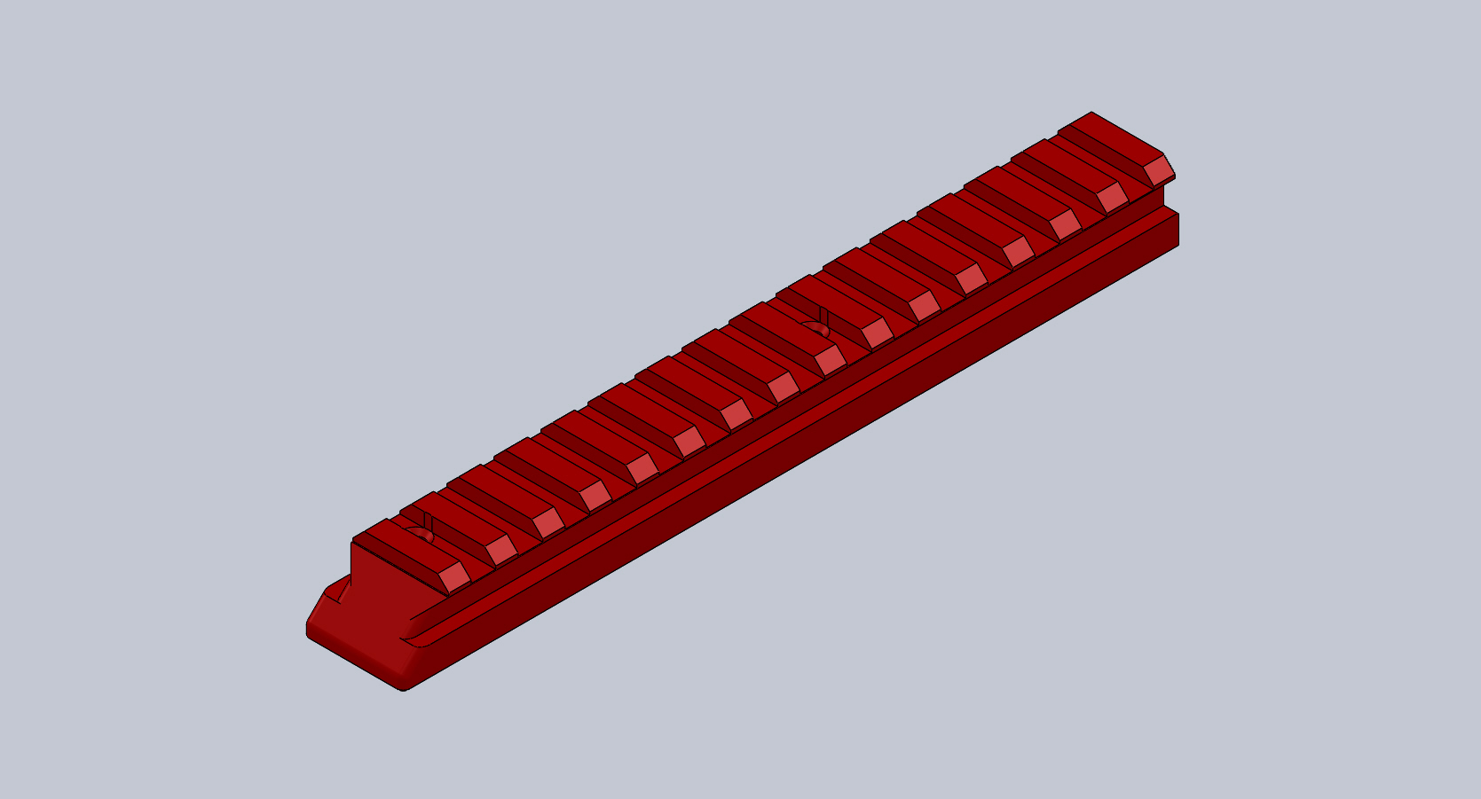 Nerf Stryfe Backside Rails