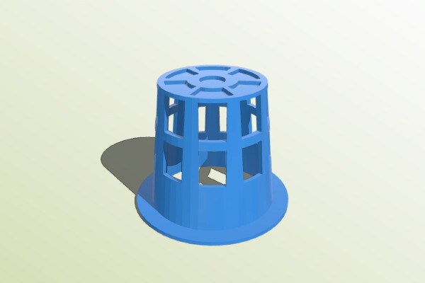 2" Net Pot (No Supports Needed) | 3d print model