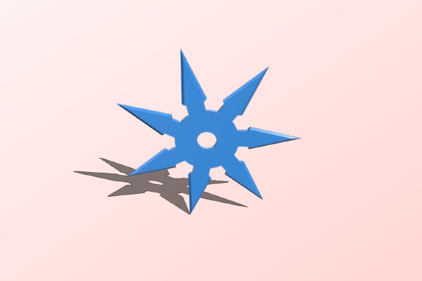 throwing star | 3d print model