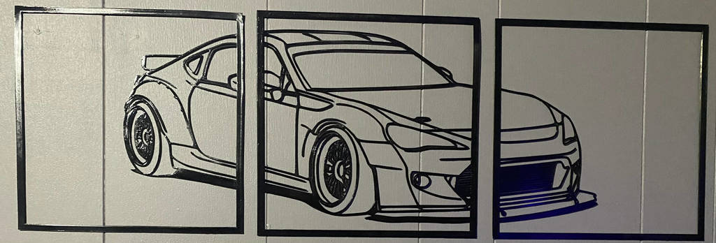 BRZ_Gt86_FRS wall art | 3d print model