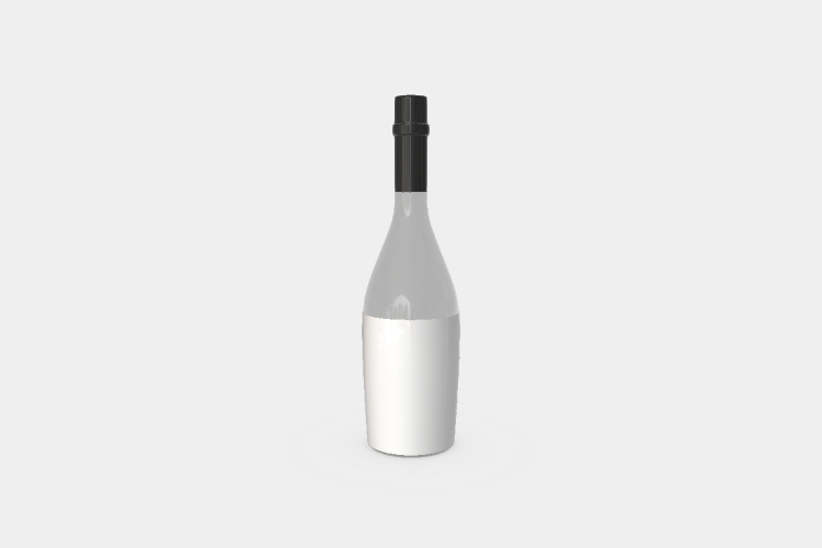 Champagne Sparkling Wine Bottle