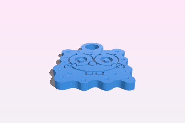 Sponge Bob Keychain | 3d print model