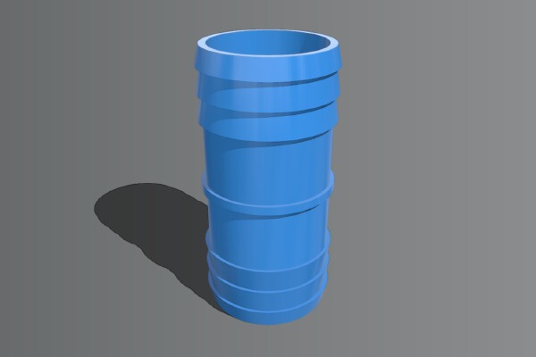 Hose adapter _ connector for pool hose 32mm | 3d print model