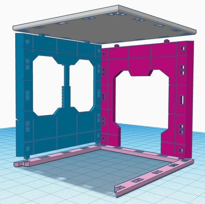 3" cube Sci-fi modular terrain 1