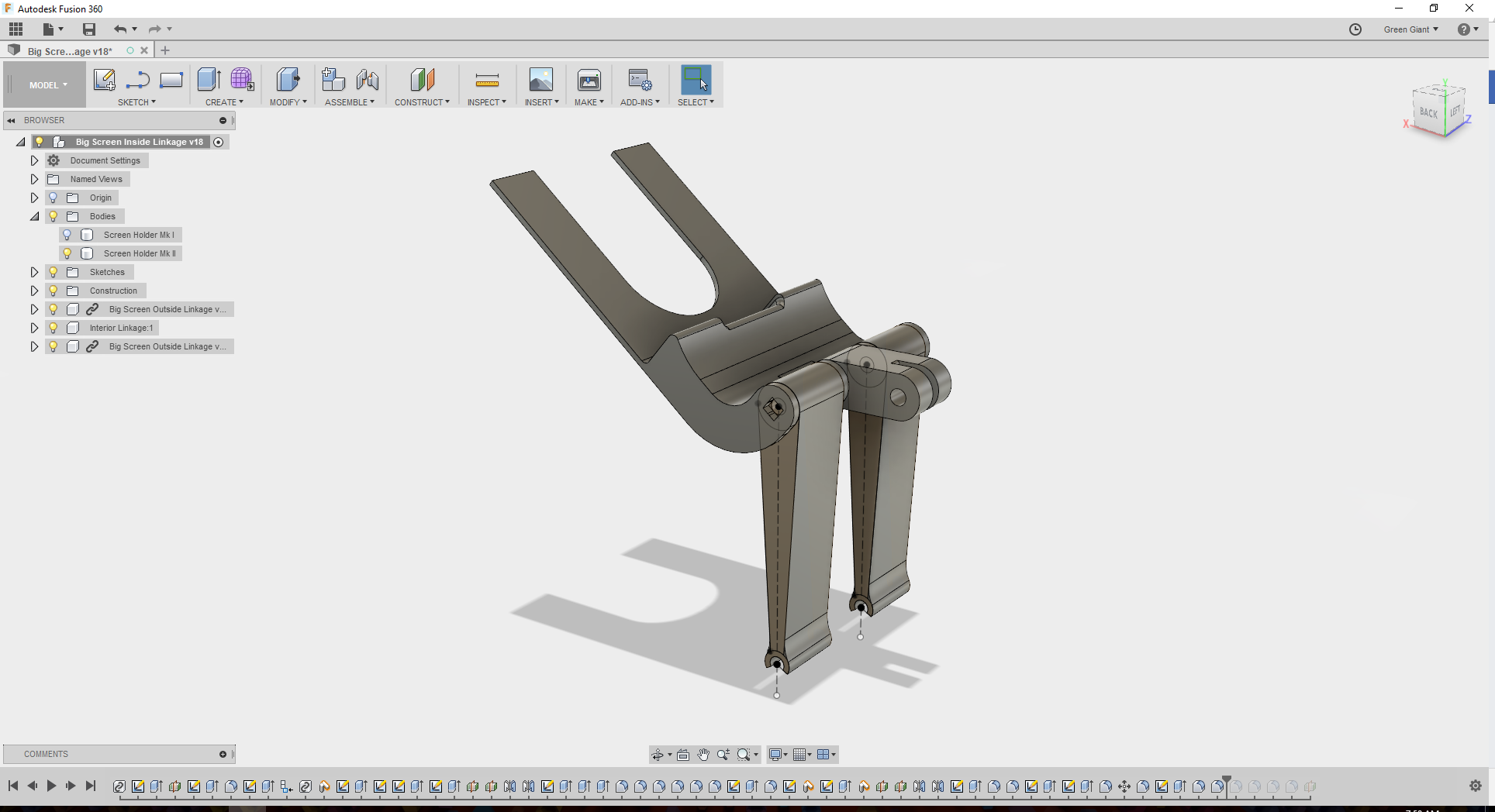 Taranis QX7 Folding Screen Holder Mk II