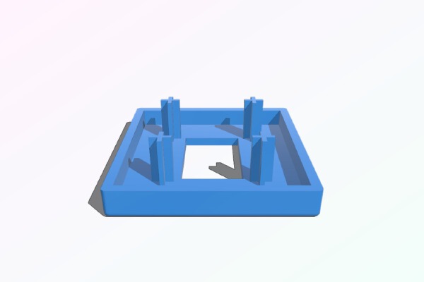 Power switch front mount for Voxelab Aquila | 3d print model