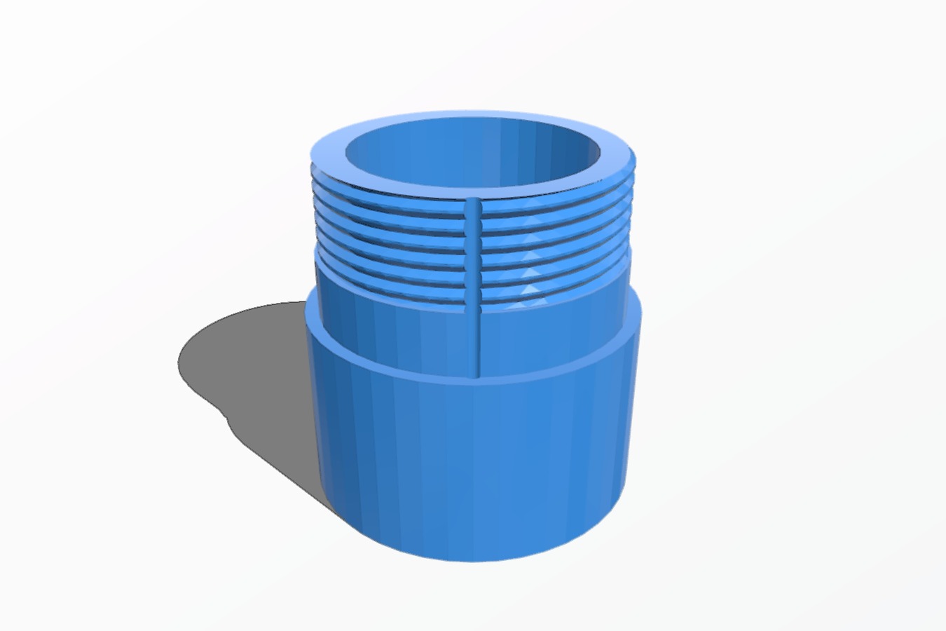 Flashlight Tube Extender... 3xAAA to 18650 (Parametric)