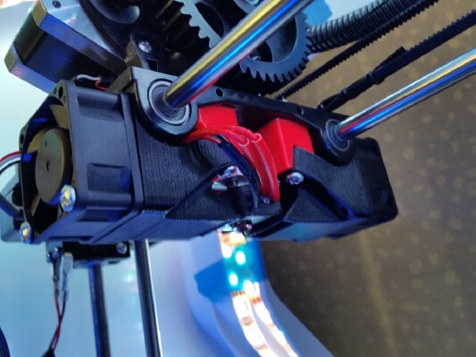 3D ROBO R1 Dual Fan Mount "Black Widow" 10mm and 20mm fan setups | 3d print model