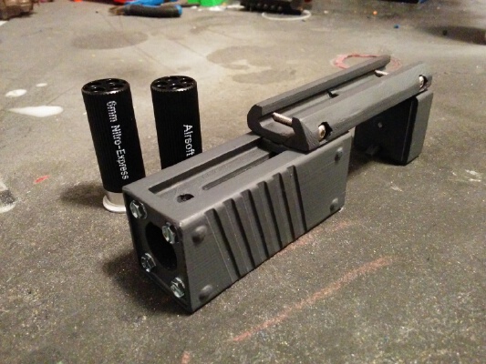 The Lockpick Airsoft Mini Shell Launcher | 3d print model