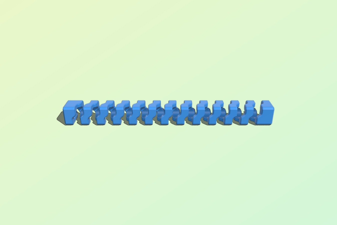 Squared spring - Cable guard (stepped)