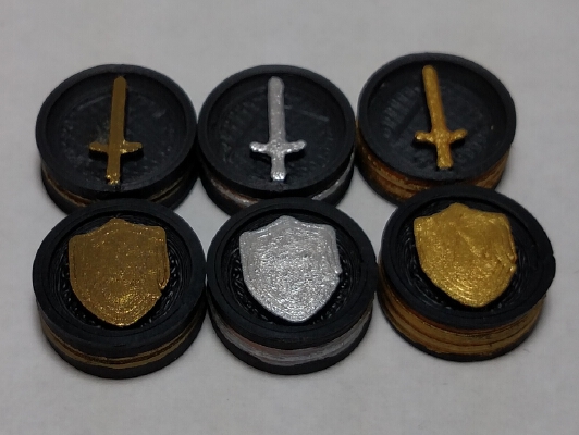 3D Catan Round Game Pieces addon (Knights) | 3d print model