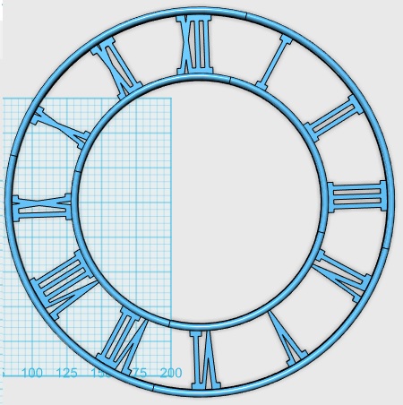 Roman Clock Face
