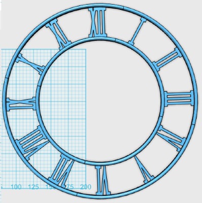 Roman Clock Face | 3d print model