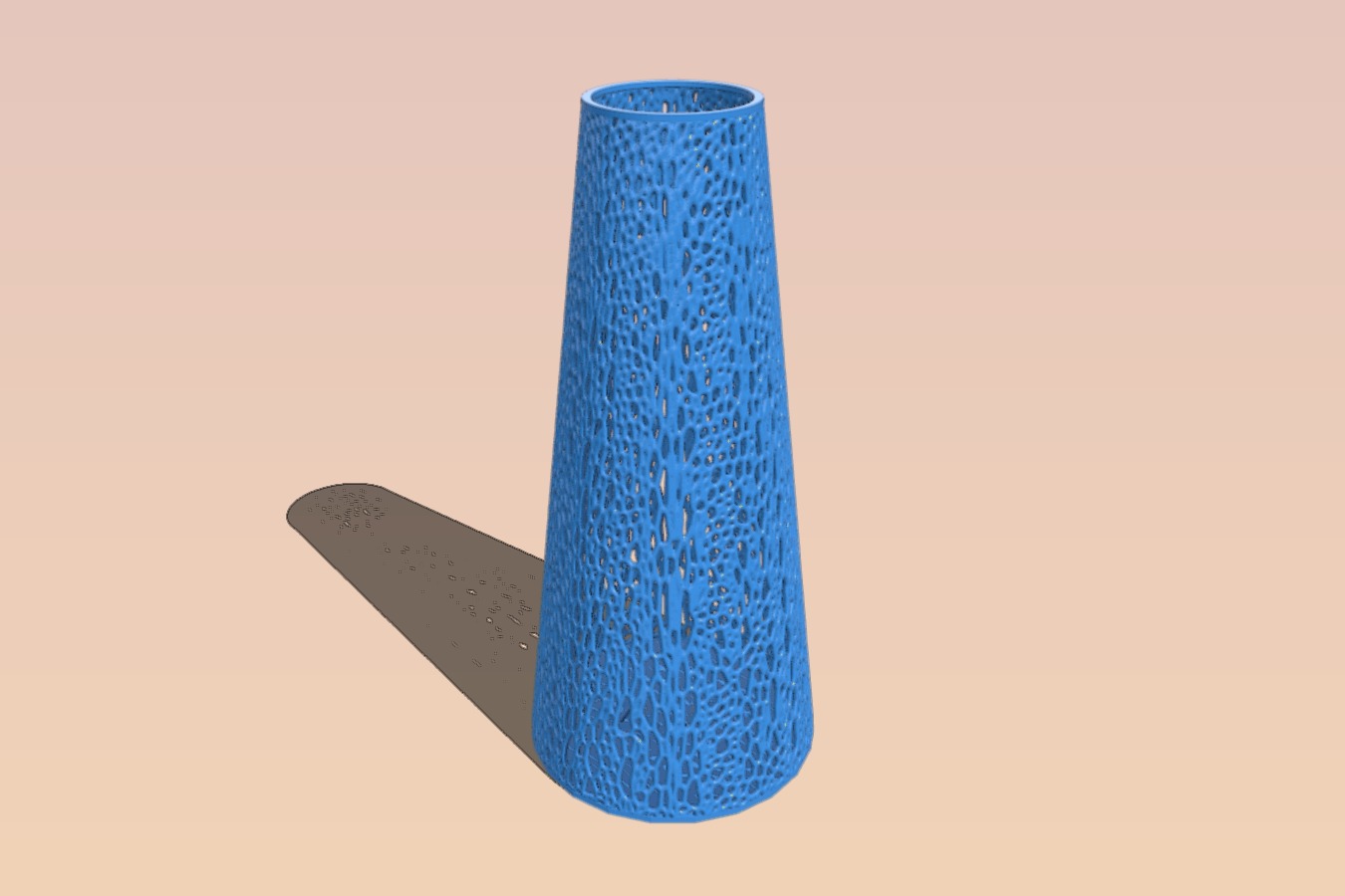 Steel lace style Voronoi Vase