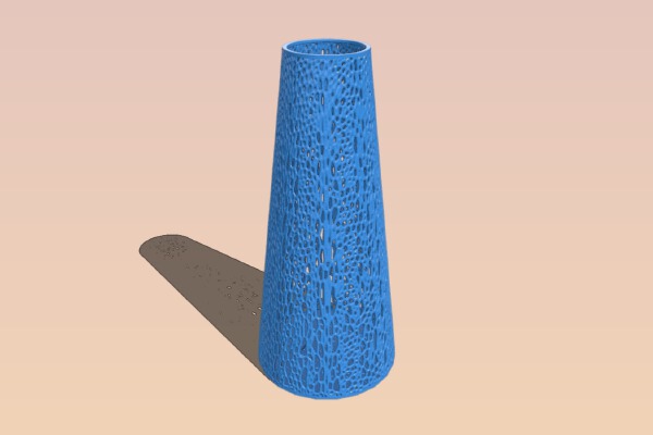 Steel lace style Voronoi Vase | 3d print model