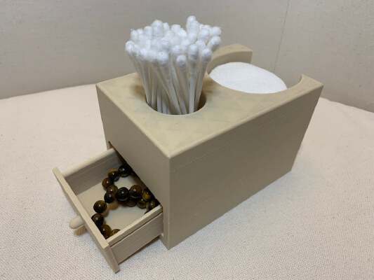 Bathroom Box - Cotton Swab and Pads holder | 3d print model