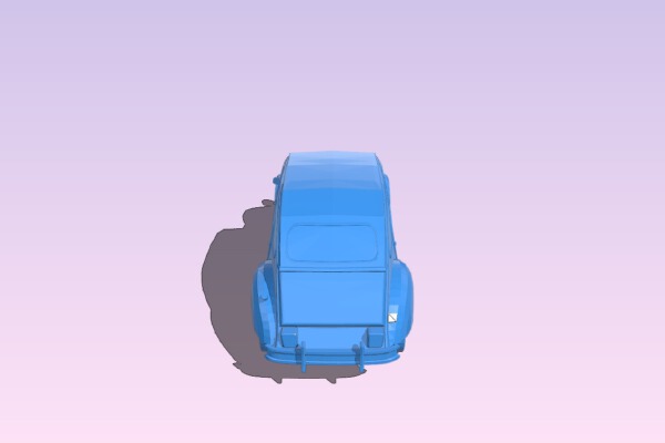 Citroën 2CV | 3d print model