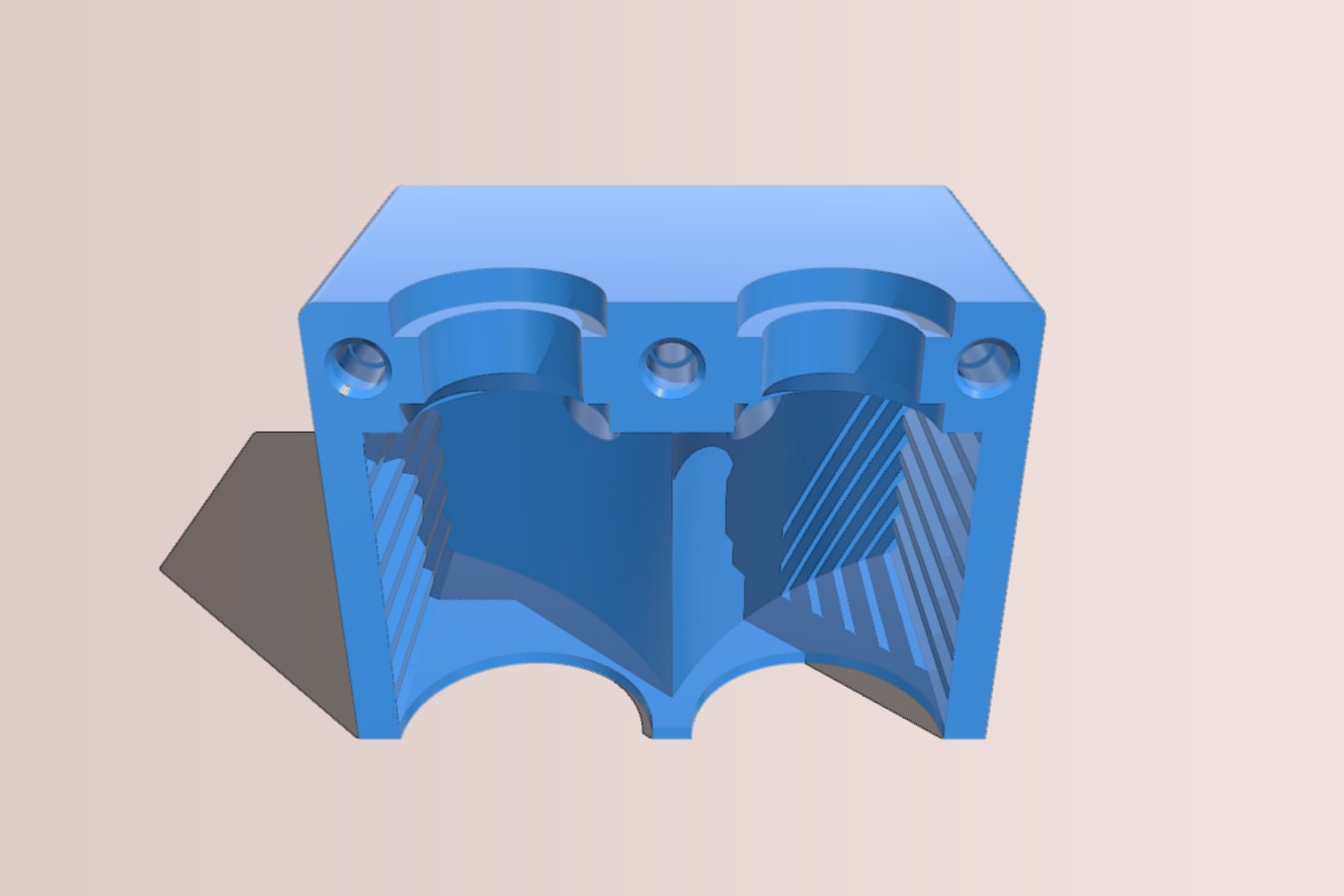 Tronxy X3 - E3d V6 Dual hot end mount with channeled cold end cooling