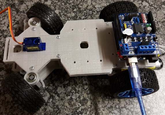 4WD RC Smart Car Chassis for Arduino (or ESP) | 3d print model