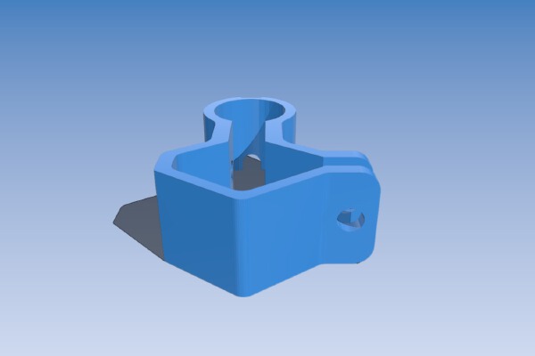Flashlight Barrel Mount | 3d print model