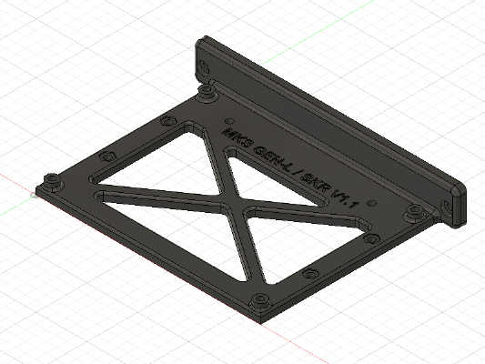 SKR V1.X _ MKS Gen-L mounting bracket 2020 - 3030 extrusion | 3d print model