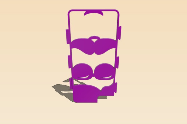 Fraemes Phone Case Mustache | 3d print model