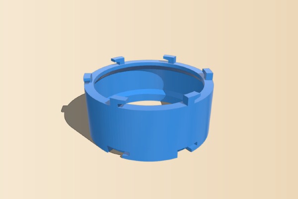 water meter _ Wasserzähler - AI-on-the-edge - remixed rings | 3d print model