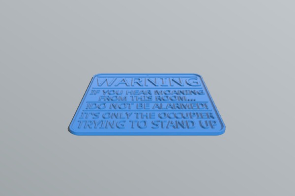 Bedroom_Bathroom Door Sign | 3d print model