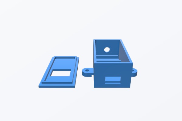 Wemos D1 Mini Pro Case (LCD and antenna hole) | 3d print model