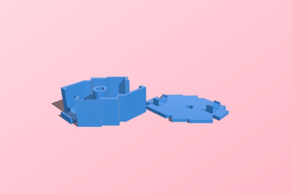 2.1mm to 2.1mm Jack Housing | 3d print model