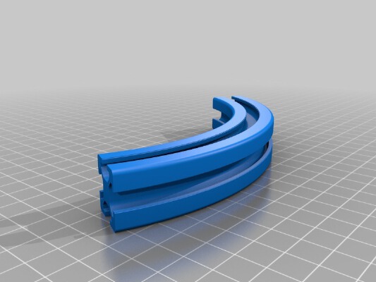 Curved 2020 Extrusion Profile | 3d print model