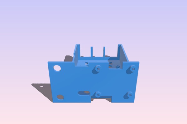 Rack Mountable Raspberry Pi B+ Case + HTU21D + SH1106 | 3d print model