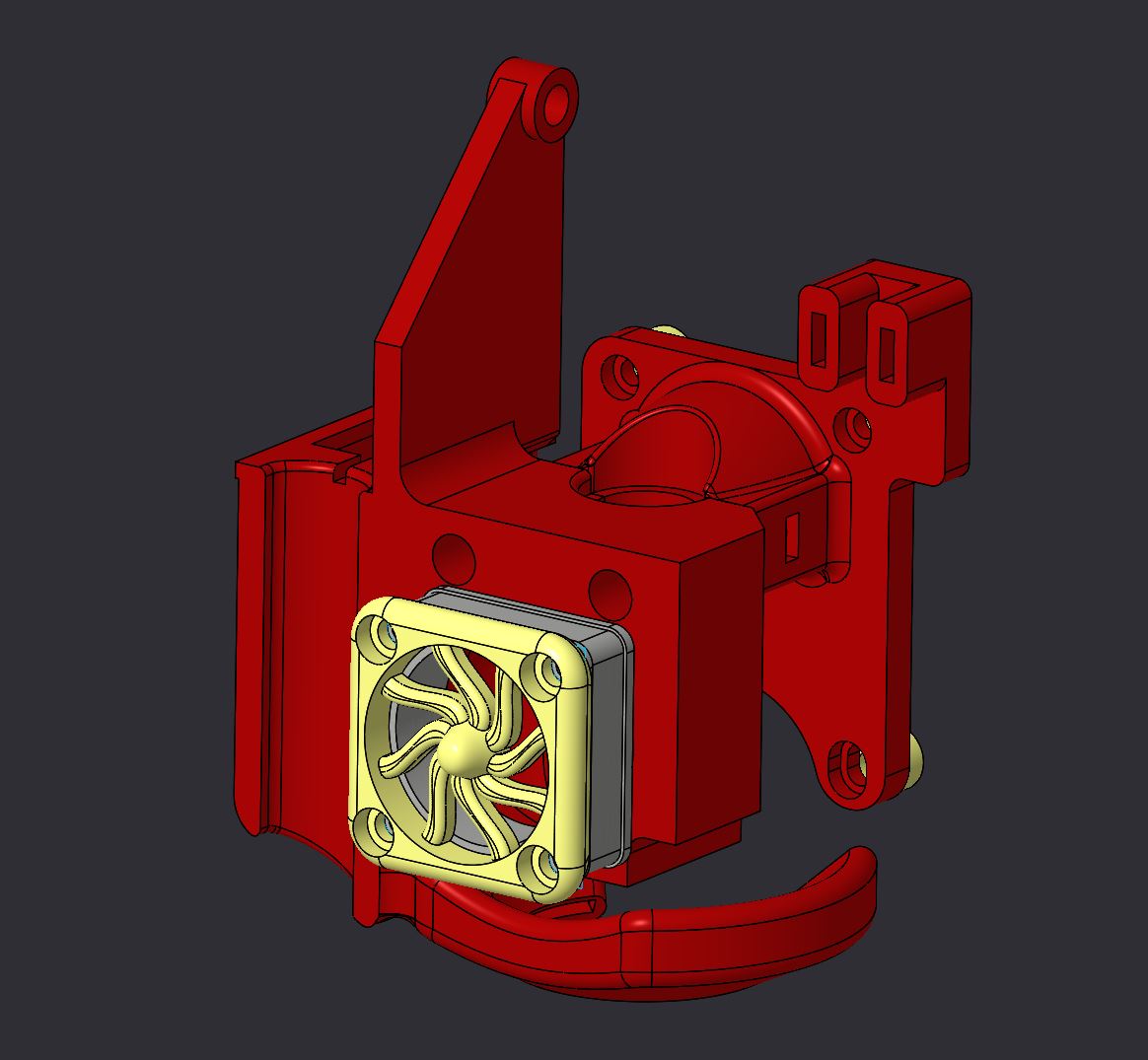 Geeetech a20 e3v6 mount