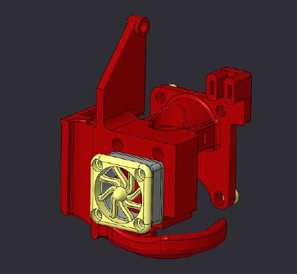 Geeetech a20 e3v6 mount | 3d print model