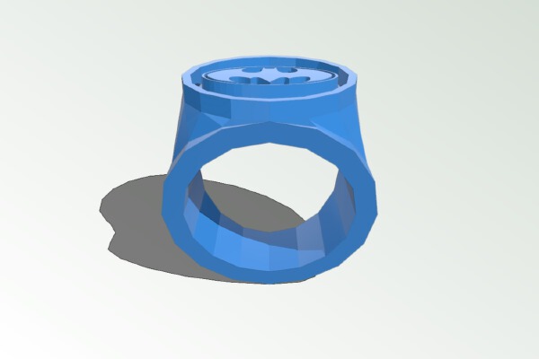 batman ring size 10 | 3d print model
