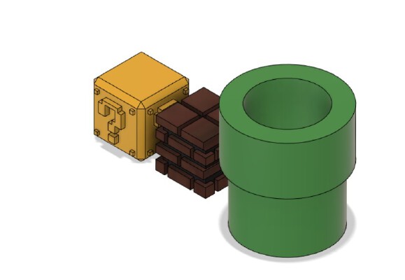 Super Mario maker 2 Desktop item collection | 3d print model