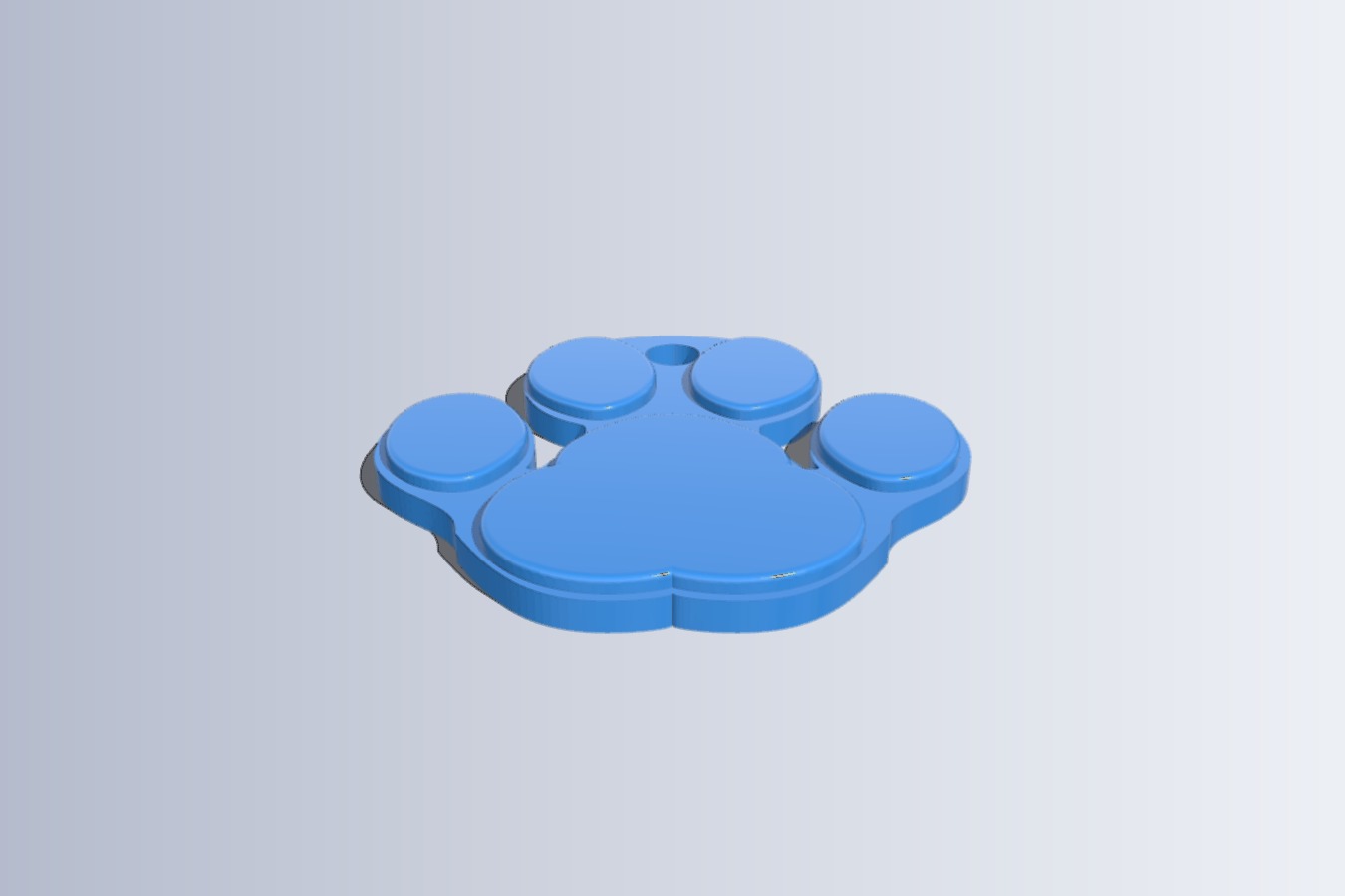 Paw Print Poop bag holder
