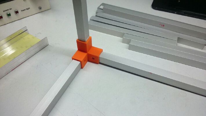 fastening of aluminum profile | 3d print model