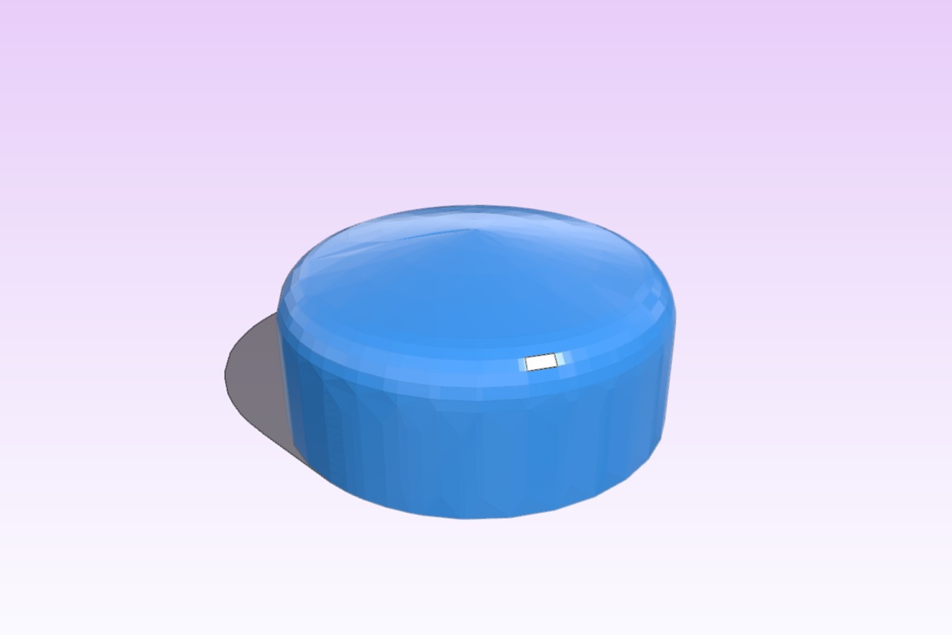 Plastic cover for a hex bolt head