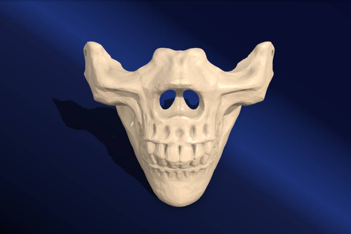 Half mask skull | 3d print model