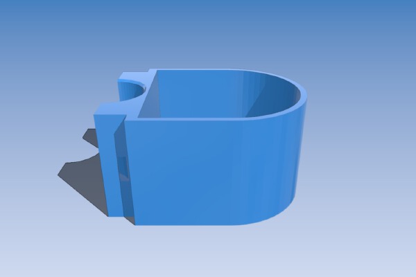 Cane Cup Zip-Tied for walker or rollator | 3d print model