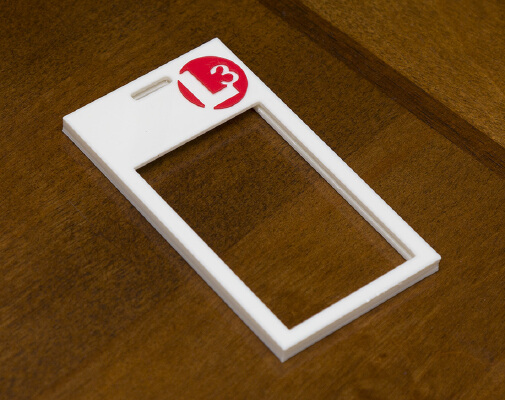 ID Card Holder with L3 Logo | 3d print model