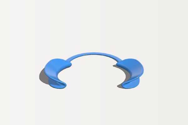 Dental Cheek Retractor - C-Shaped | 3d print model