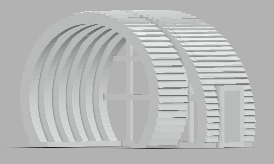 Station for model cable car (LGB)