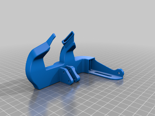 Adapter for E3D V6_Volcano ducts and 5015 fan. | 3d print model