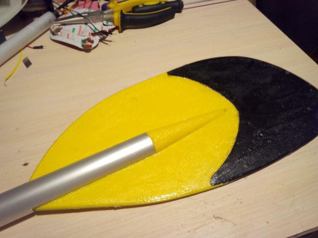 Child size kayak paddle