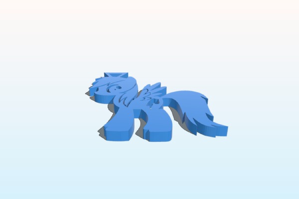 Little Pony keychain | 3d print model