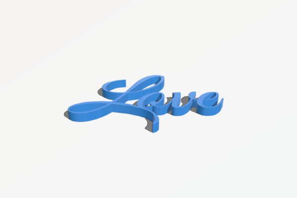 Live Love Laugh | 3d print model